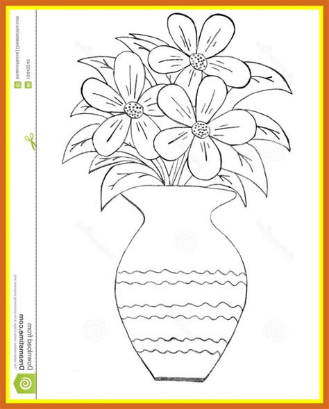 How To Draw Flower Pot In Easy Way