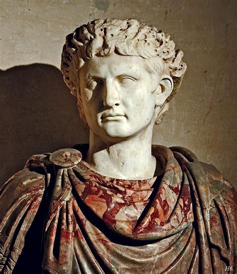 Bust Of Augustus 1st Century Ad Surrealist Statue Greek Statue