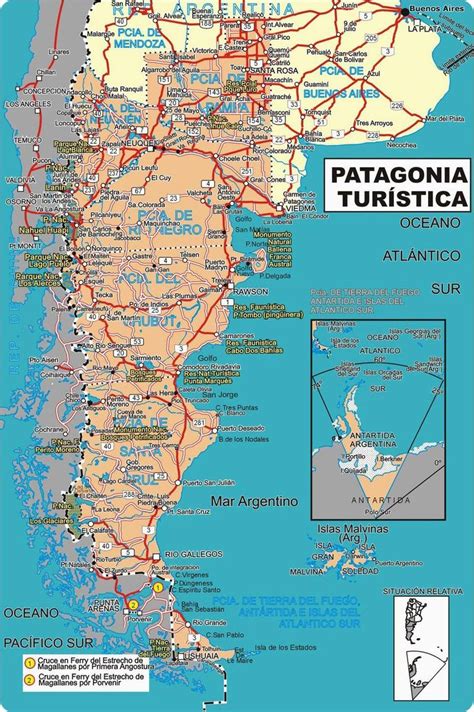 Patagonia Mapa Mapa