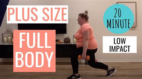 Plus Size Full Body Workout Obese Beginner Low Impact At Home No Jumping Youtube