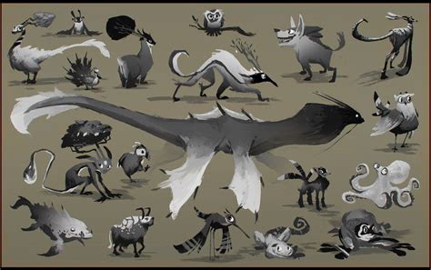 Creatures By Esbenlash On Deviantart Creature Drawings Creature