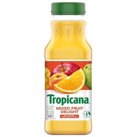 Tropicana Mixed Fruit Delight Juice Aseptic Pack 200 Ml Bottle No