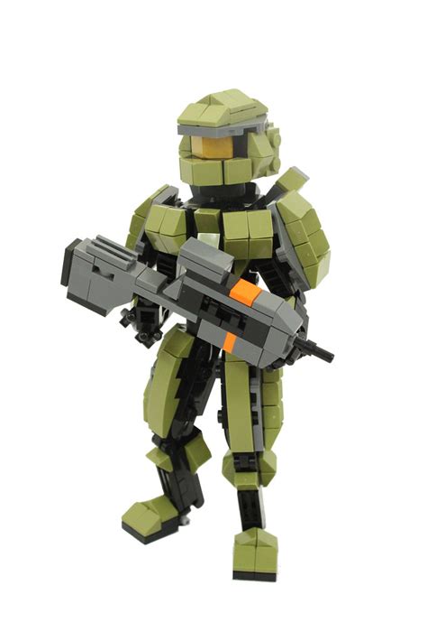 Lego Halo 4 Master Chief W Battle Rifle Made And Design Flickr