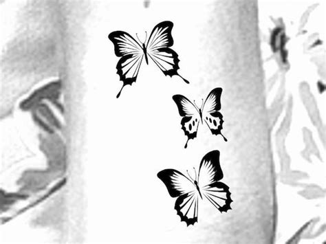 Butterflies Temporary Tattoo Etsy