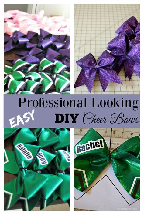 Maybe you would like to learn more about one of these? Easy Professional Looking DIY Cheer Bows - Making Montecito | Cheer bows diy, Cheer hair bows ...