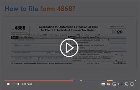 E File Irs Form 4868 File Personal Tax Extension Online