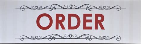 Order Sign Free Stock Photo - Public Domain Pictures