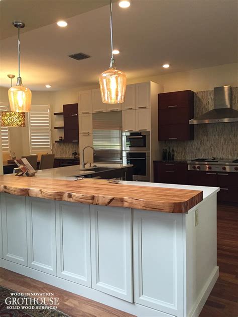 Design your everyday with breakfast bar tank tops you'll love. Tigerwood Countertop with Faux Live Edge in Florida
