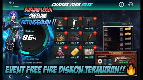 Другие видео об этой игре. EVENT DISKON FF TERBARU CHANGE YOUR FATE | GARENA FREE ...