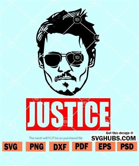 Justice for Johnny Depp SVG, Johnny Depp, #JusticeForJohnnyDepp #