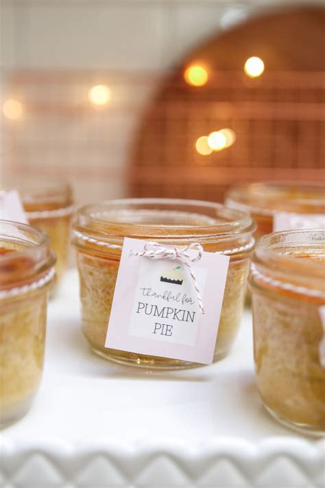 Mason Jar Pumpkin Pies With Free Printable Modern Glam Recipes
