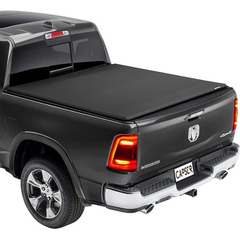 Capser 64ft Soft Quad Fold Truck Bed Tonneau Cover Fits 2002 2023
