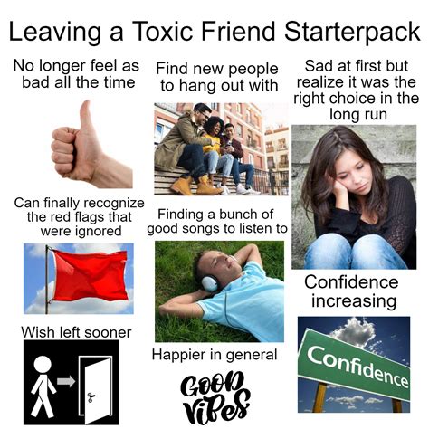 Leaving A Toxic Friend Starterpack Rstarterpacks Starter Packs