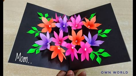 Handmade Mother S Day Card Mother S Day Pop Up Card Making Flower
