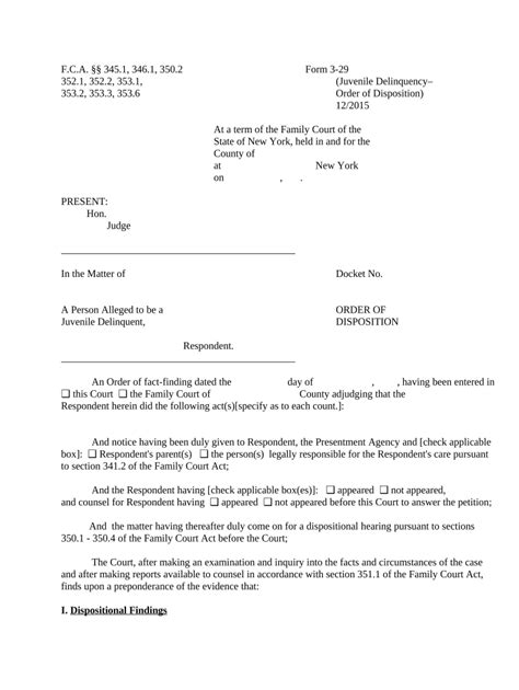 New York Disposition Form Fill Out And Sign Printable Pdf Template