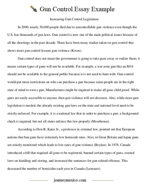 Pro Gun Control Thesis Gun Control 2022 10 24