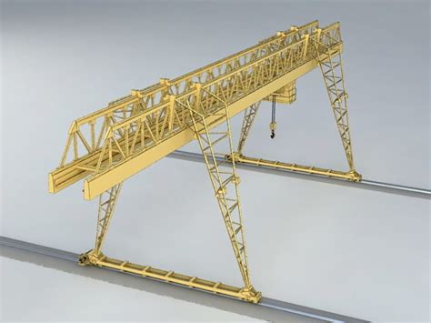 Industrial Overhead Crane Free 3d Model Max Vray Open3dmodel
