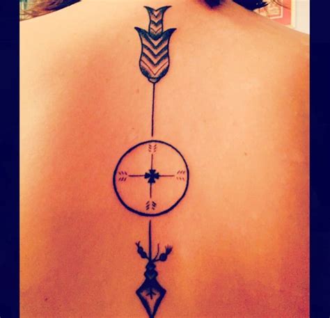 American Indian Arrow Souix Medicine Wheel Small Arrow Tattoos