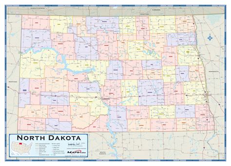 State And County Maps Of North Dakota Within South Dakota County Map