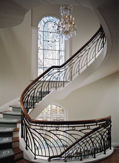 Art Deco Style Stairs Interior Staircase Art Deco Art Deco Home Staircase Design