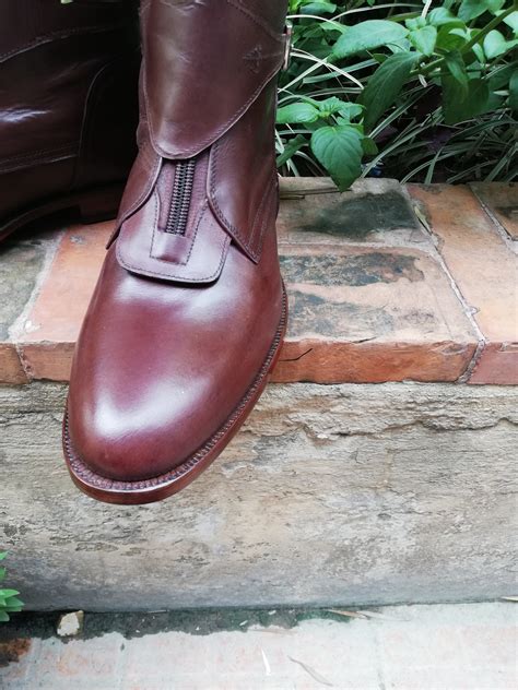 Brown Handmade Tall Leather Riding Boots Men Boots For Horse Riding