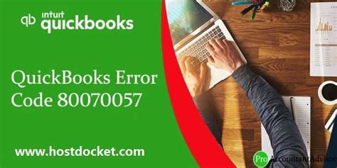 Fix Quickbooks Error 80070057 The Parameter Is Incorrect