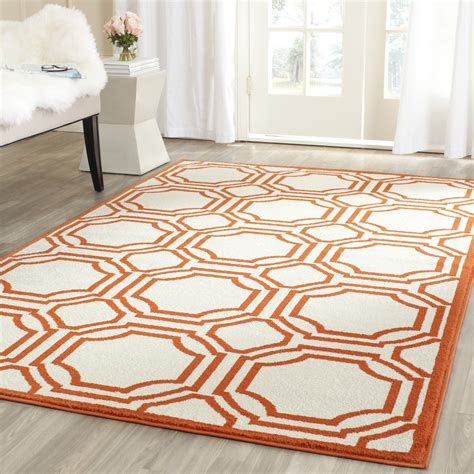 ( 4.0 ) out of 5 stars 1 ratings , based on 1 reviews current price $39.00 $ 39. Safavieh Amherst Ivory/Orange Outdoor Area Rug & Reviews ...
