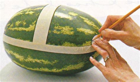 Carving A Watermelon Four Easy Steps