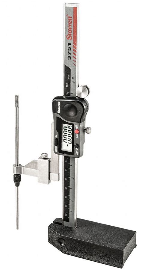 Starrett Digital Height Gauge Series 3751 Range 0 In To 6 In0 To 150