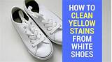 Pictures of How To Remove Yellow Stains From White Shoes