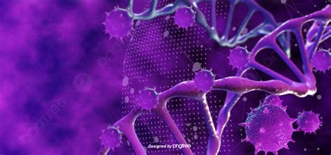 Purple Stereo Texture Dna Chain Virus Modeling Background Violet