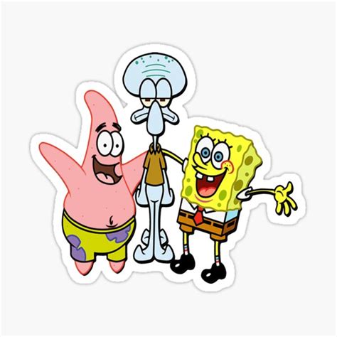 Sponge Bob Squarepants Sticker For Sale By Sunce74 Redbubble