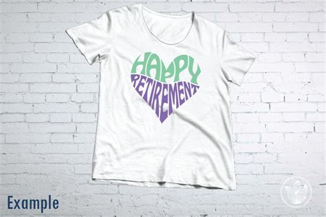 Download Happy Retirement Word Art heart, Svg Dxf Eps Png Jpg (482342) | Cut Files | Design Bundles