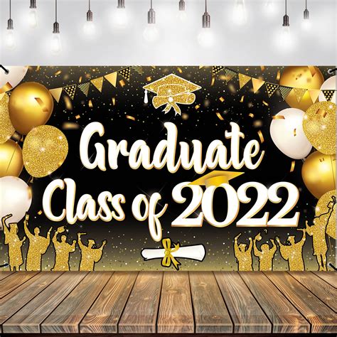 Buy Big Graduate Class Of 2022 Banner 72x44 Inch Graduation Banner