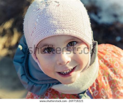 Portrait Little Girl Winter Clothes Stock Photo 269718221 Shutterstock