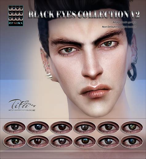 Sims 4 Ccs The Best Black Eyes Collection By Tifa Sims