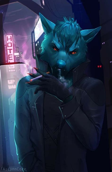 Smoke By Lynncore Anthro Furry Werewolf Illustration Furry Art