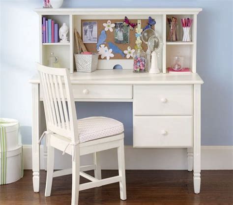 Because bedroom chairs can be more than just a place to sling clothes and clutter. Girls Bedroom Ideas with Small White Study Desk and Chair ...