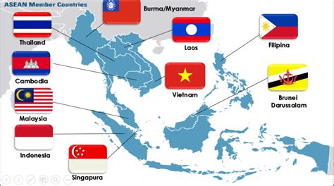 Peta Negara Negara Anggota Asean Imagesee