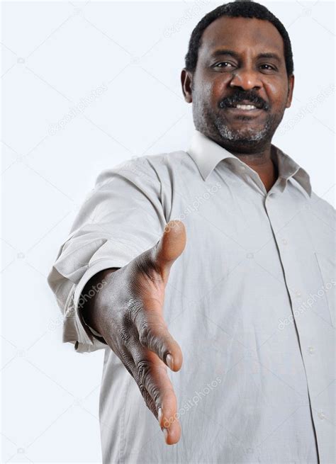 African American Man Shaking Your Hand Stock Photo By ©zurijeta 9993168