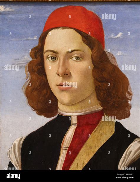 Portrait Of A Young Man 1475 By Sandro Botticelli 1445 1510