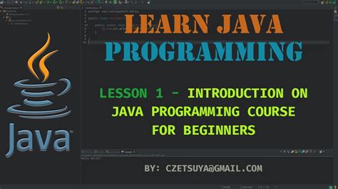 Learn Java Programming Lesson 1 Java Programming For Beginner Course