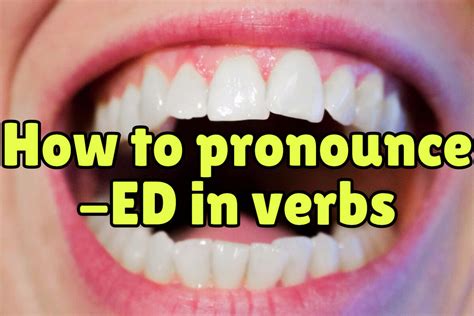 How To Pronounce Ed In English Verbs Espresso English
