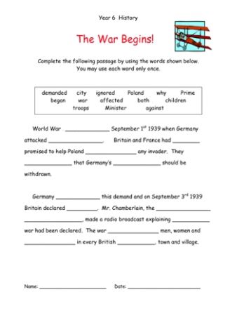 Then click the add selected questions to a test button before moving to another page. World War II Wordsearch | Teaching Ideas
