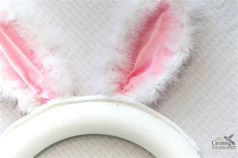 How To Make A Fluffy Easter Bunny Wreath In Under 30 Minutes Spring