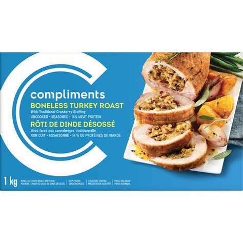 Frozen Turkey Roast With Cranberry Stuffing 1 Kg Compliments Ca