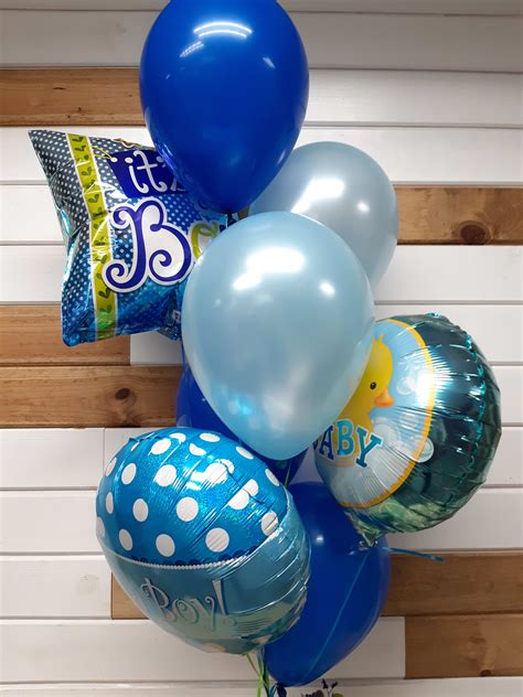 Baby Boy Balloons And Flowers Bundle In Modesto Ca Fresh Ideas Flower Co