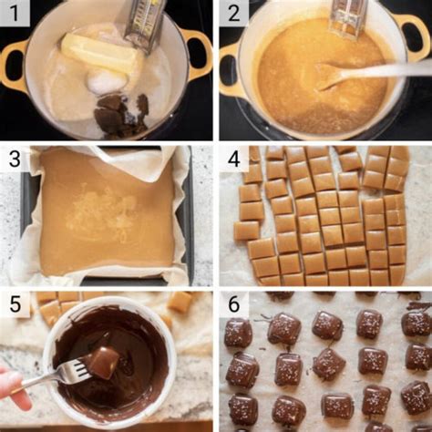 Salted Chocolate Covered Bourbon Caramels Recipe Chisel Fork