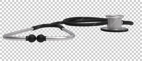 Premium Psd Medical Stethoscope Isolated On Transparent Background 3d