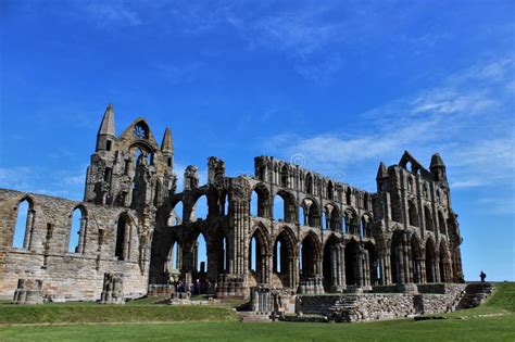 Whitby Abbey Ruins North Yorkshire Stock Image Image Of Henry Viii